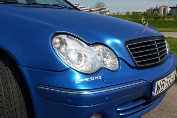 Mercedes w203 Plasti Dip World Rally Blue 18